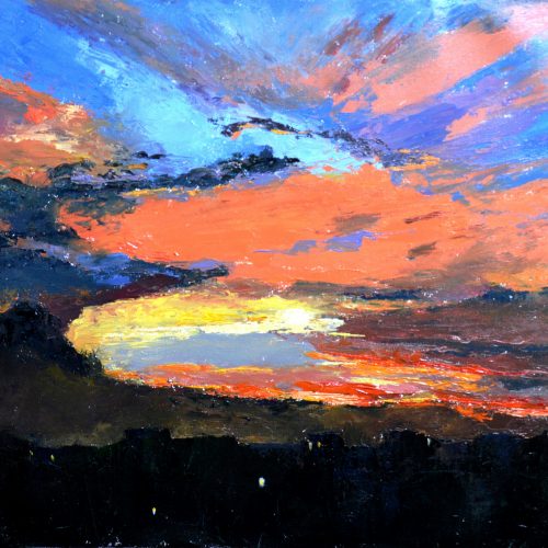The Monsoon sky; 24X30 inches; Oil